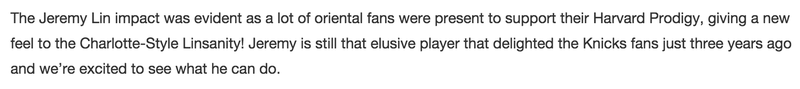 Illustration for article titled NBA.com Removes "Oriental" From Post About Jeremy Lin